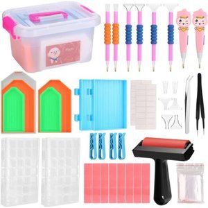 Diamond Painting Tools,Fixm 117 Pcs 5D Diamond Painting Accessories Kits Diamond